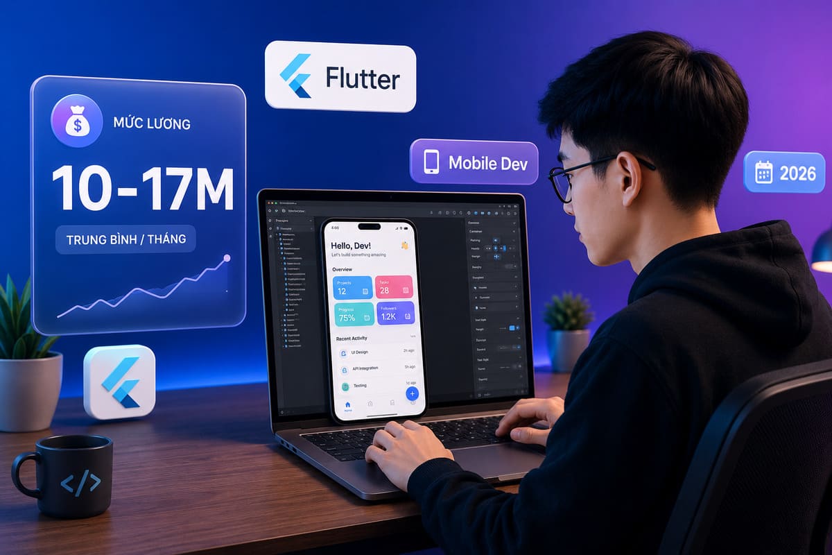 Lương Flutter fresher 2026