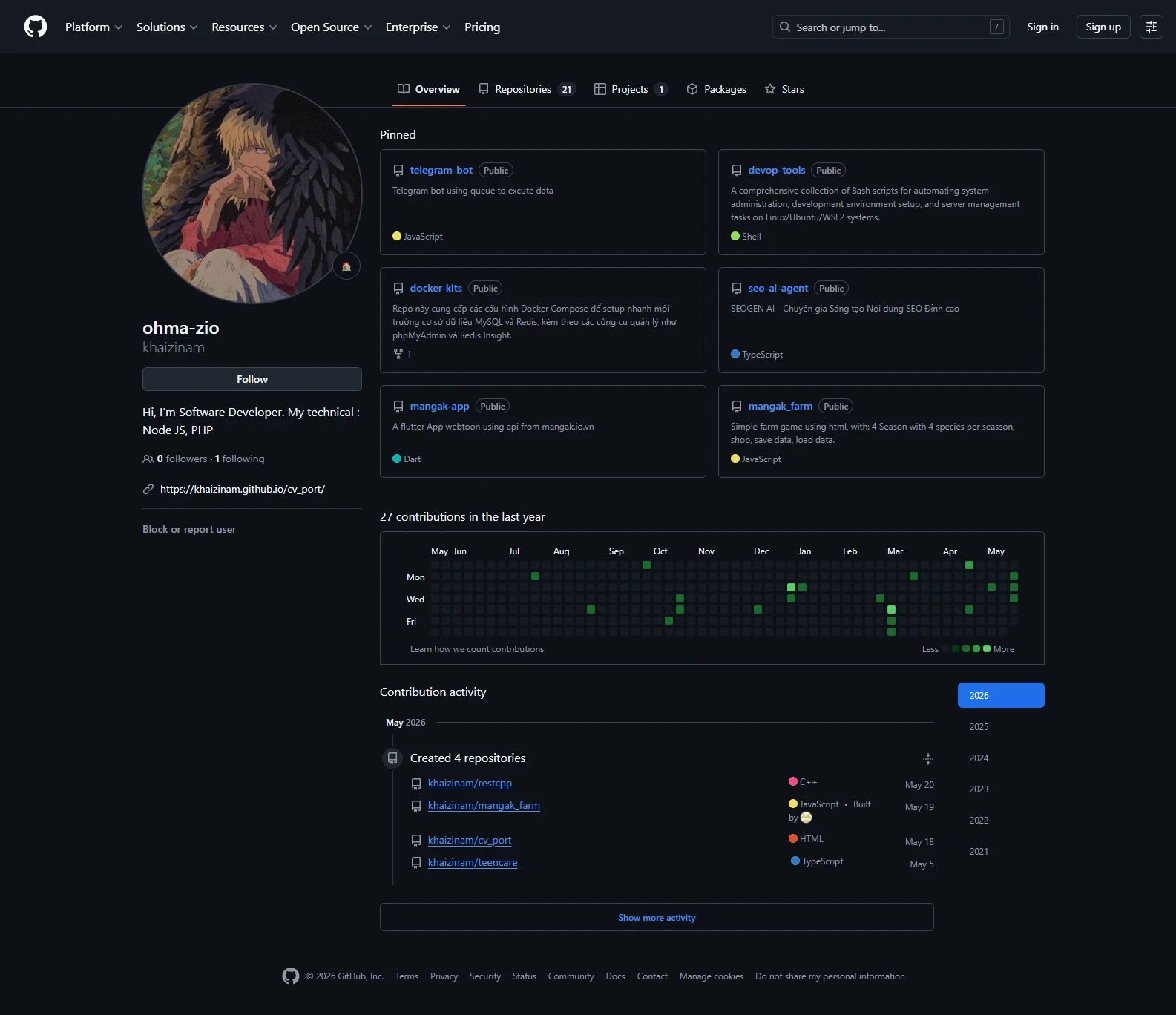 Github rất cần thiết cho portfolio của bạn