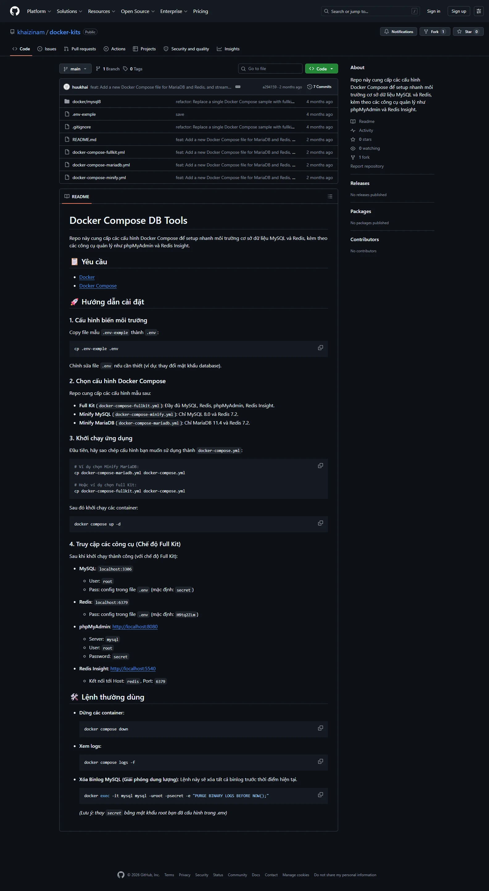 Portfolio readme example