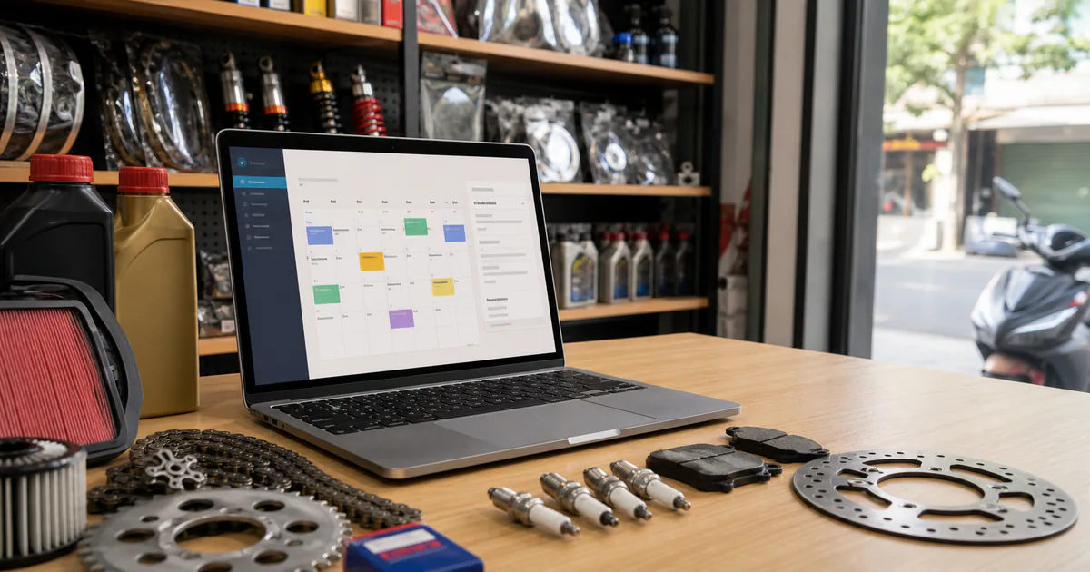 Chủ shop linh kiện xe máy dùng AI viết bài SEO bán hàng và xây dựng thương hiệu trên website