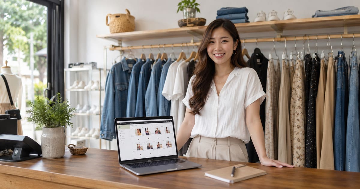Chủ shop thời trang boutique dùng AI viết bài SEO bán hàng và xây dựng thương hiệu trên website
